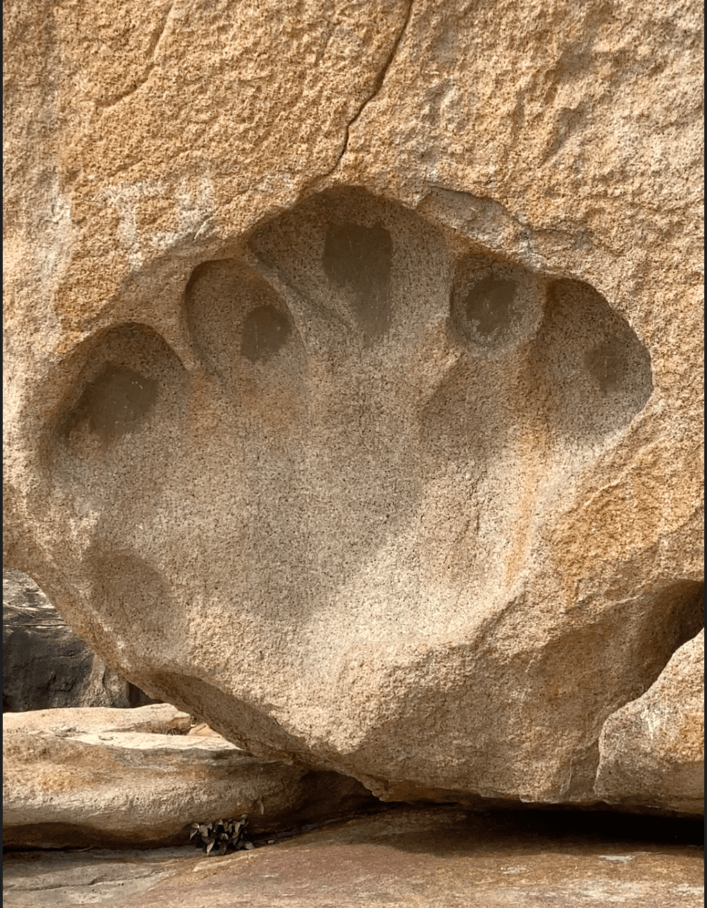 Bàn tay đá khổng lồ tại Hòn Chồng Nha Trang