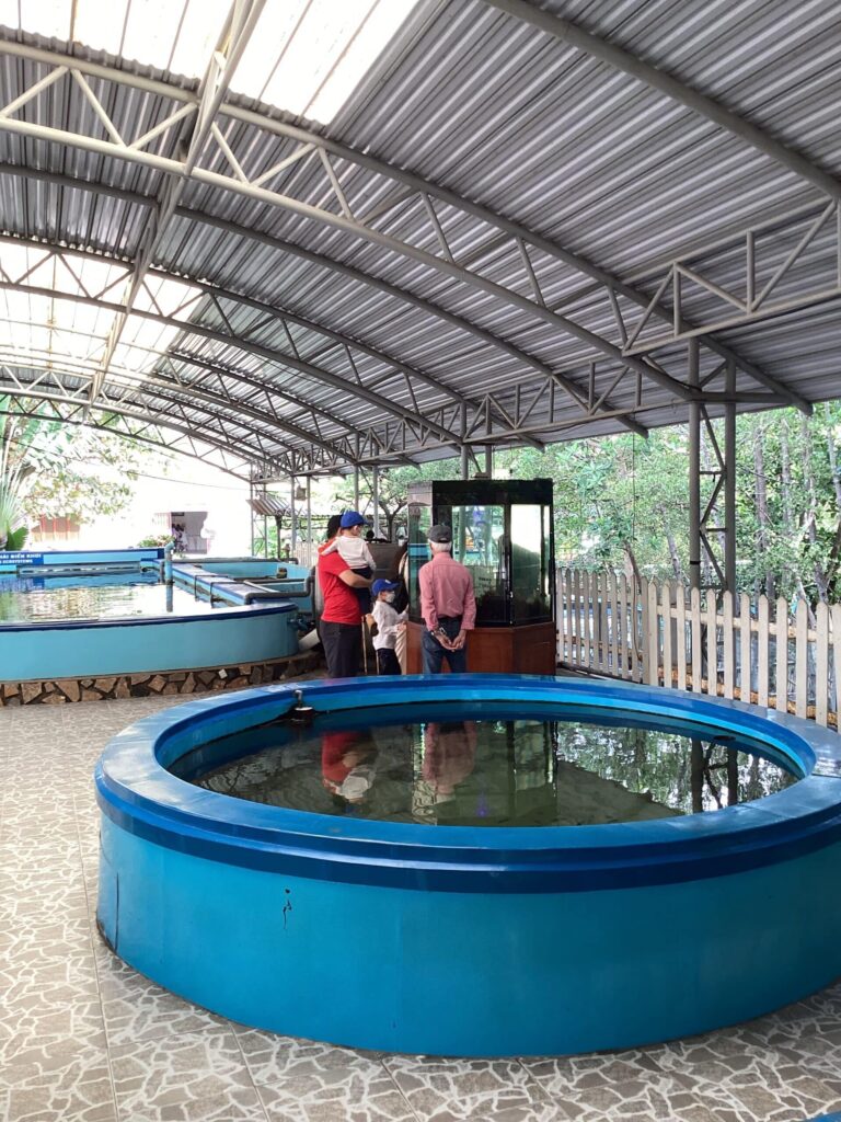 Khách tham quan tại viện hải dương học