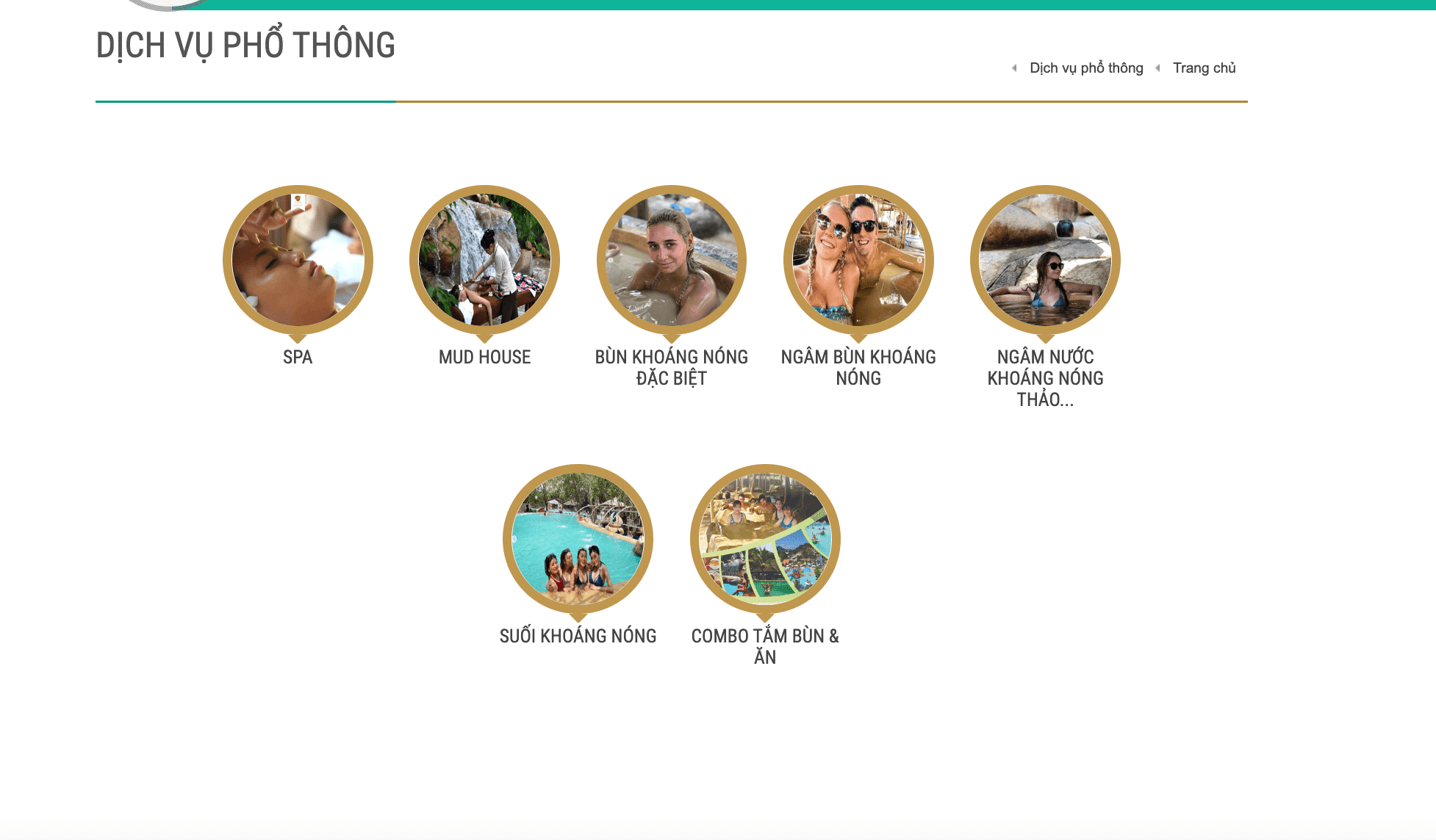 Bảng giá các dịch vụ phổ thông i-resort