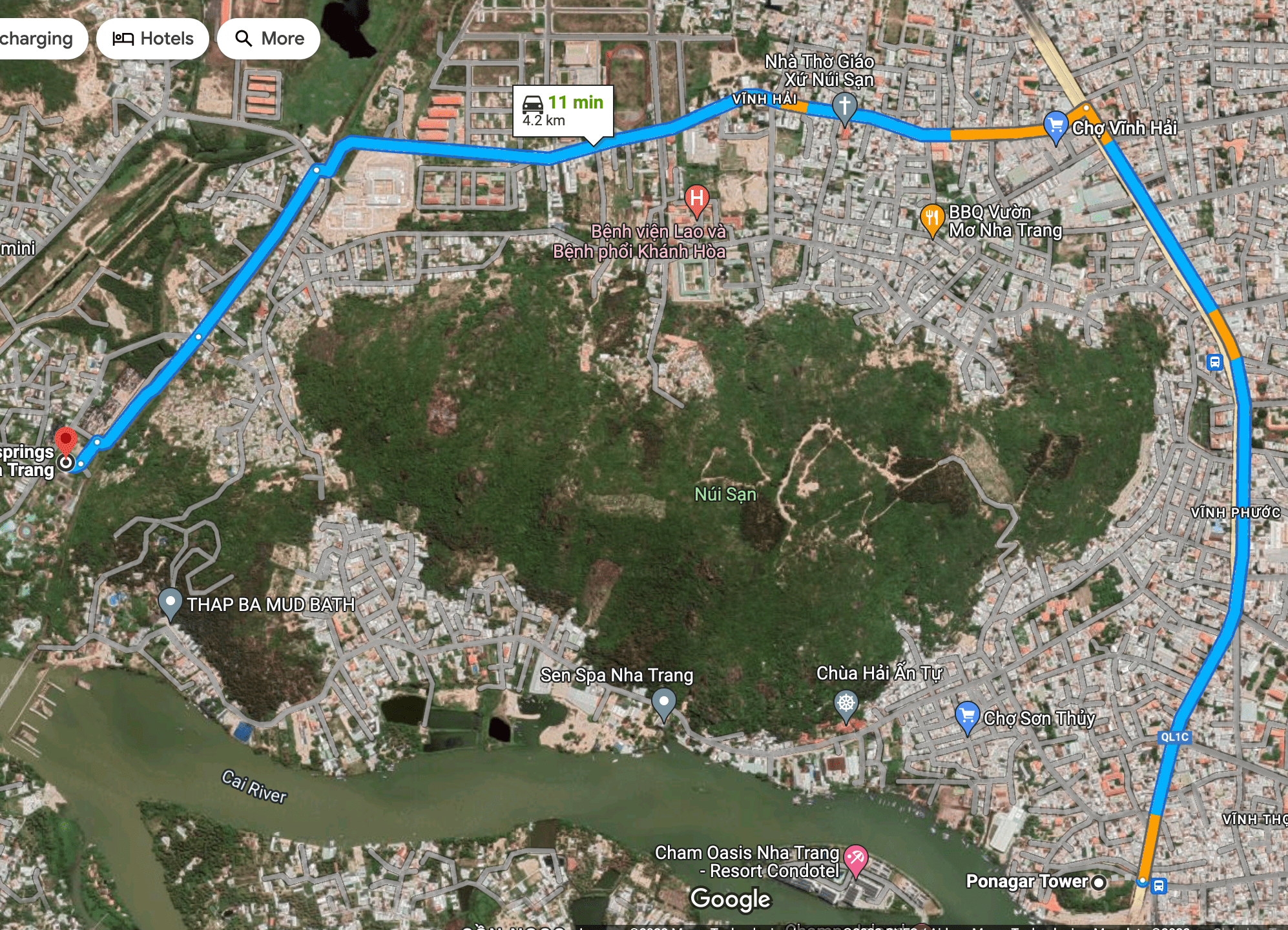 Đường đi đến i-resort